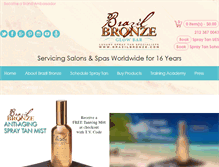 Tablet Screenshot of brazilbronze.com